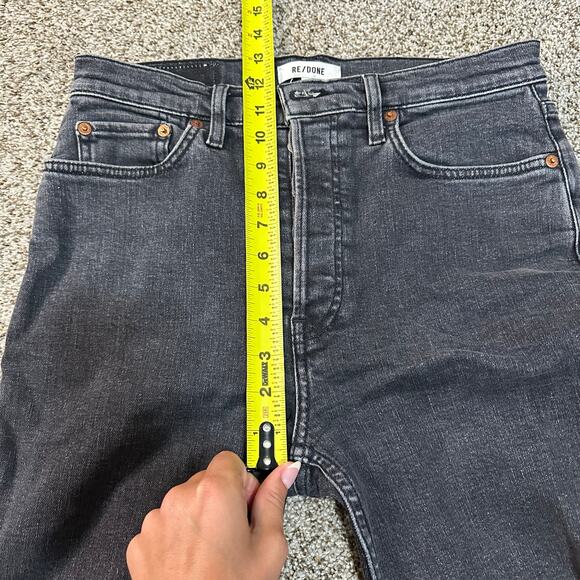 RE/DONE Women's Originals 70's Stove Pipe Size 29 In Stoned Noir - Picture 8 of 12